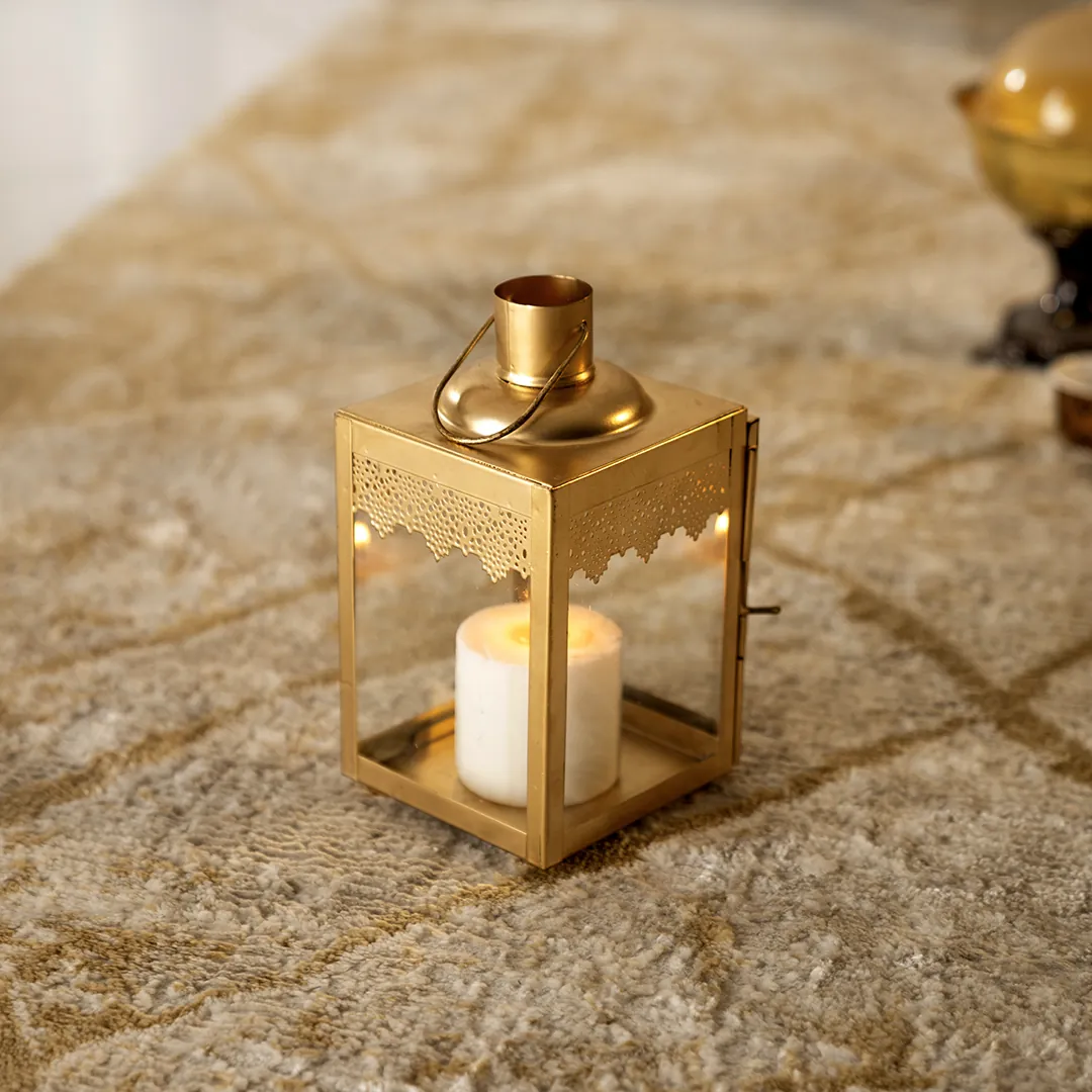 Chloe Metal gold lantern 12X12X22CM thumbnail 3