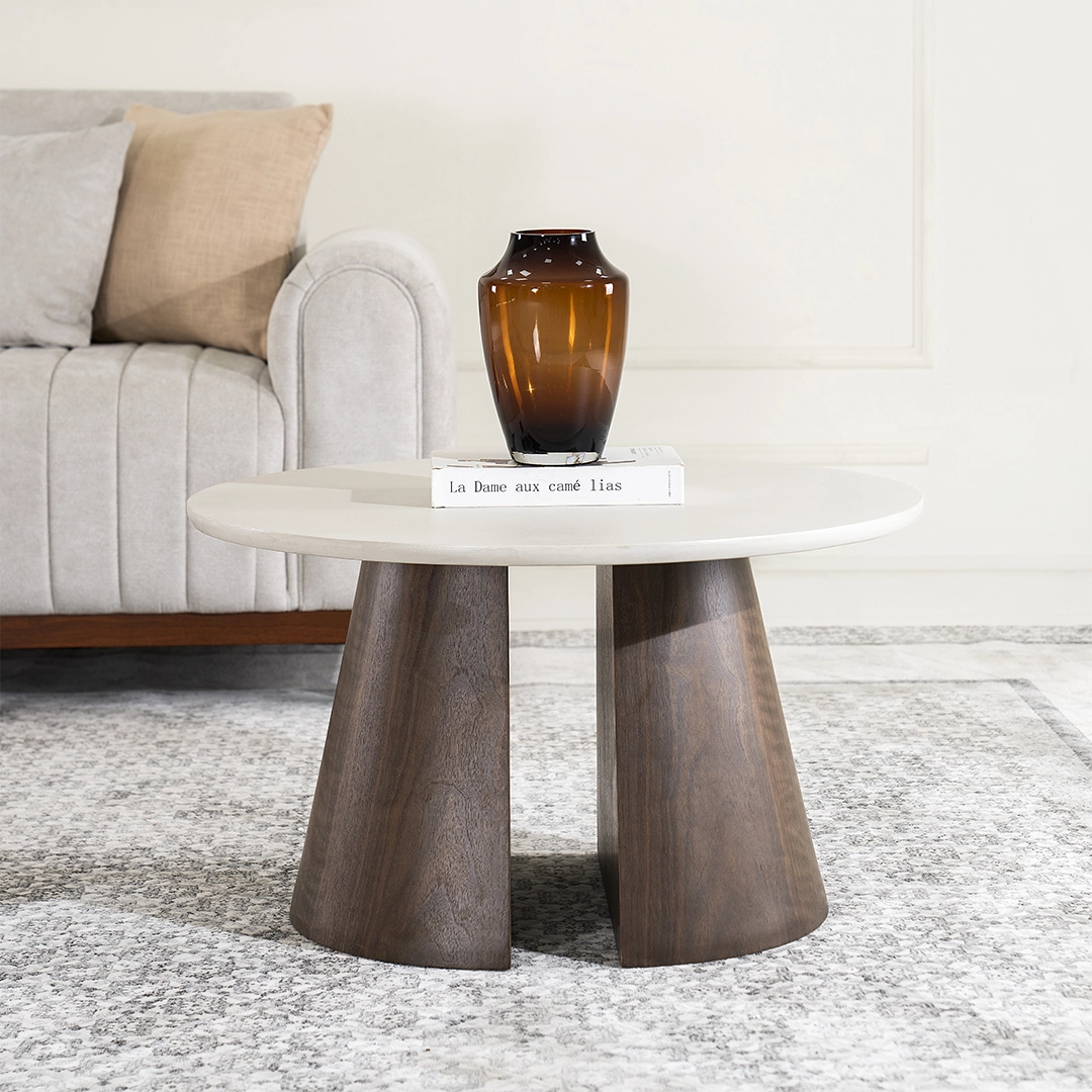 Colton Coffee Table -Light Grey & Dark Walnut thumbnail 3