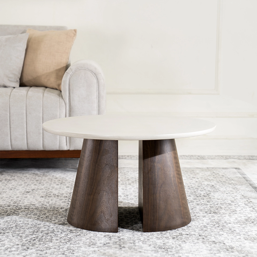Colton Coffee Table -Light Grey & Dark Walnut thumbnail 4