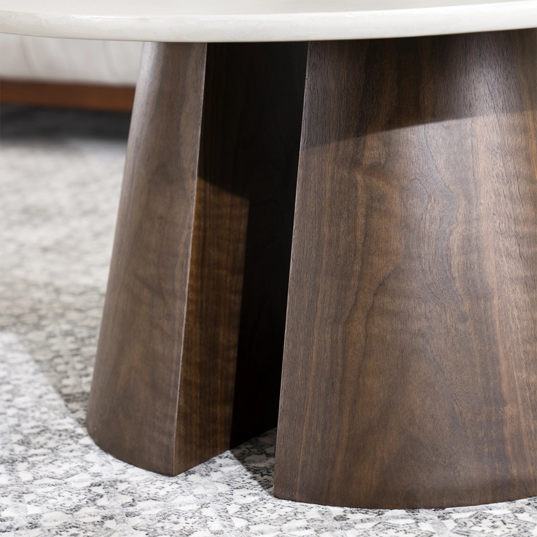 Colton Coffee Table -Light Grey & Dark Walnut thumbnail 5