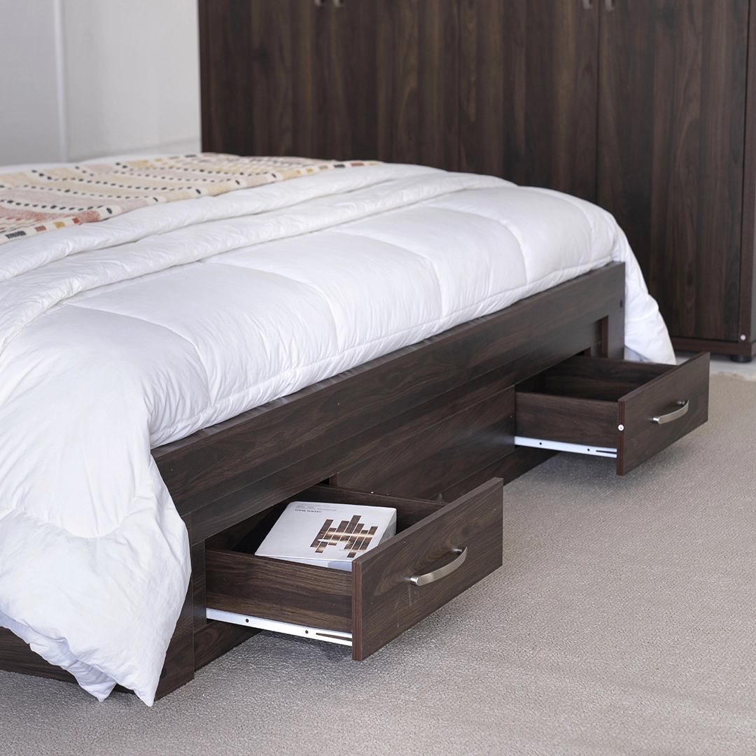 Como King Bed -Walnut thumbnail 4