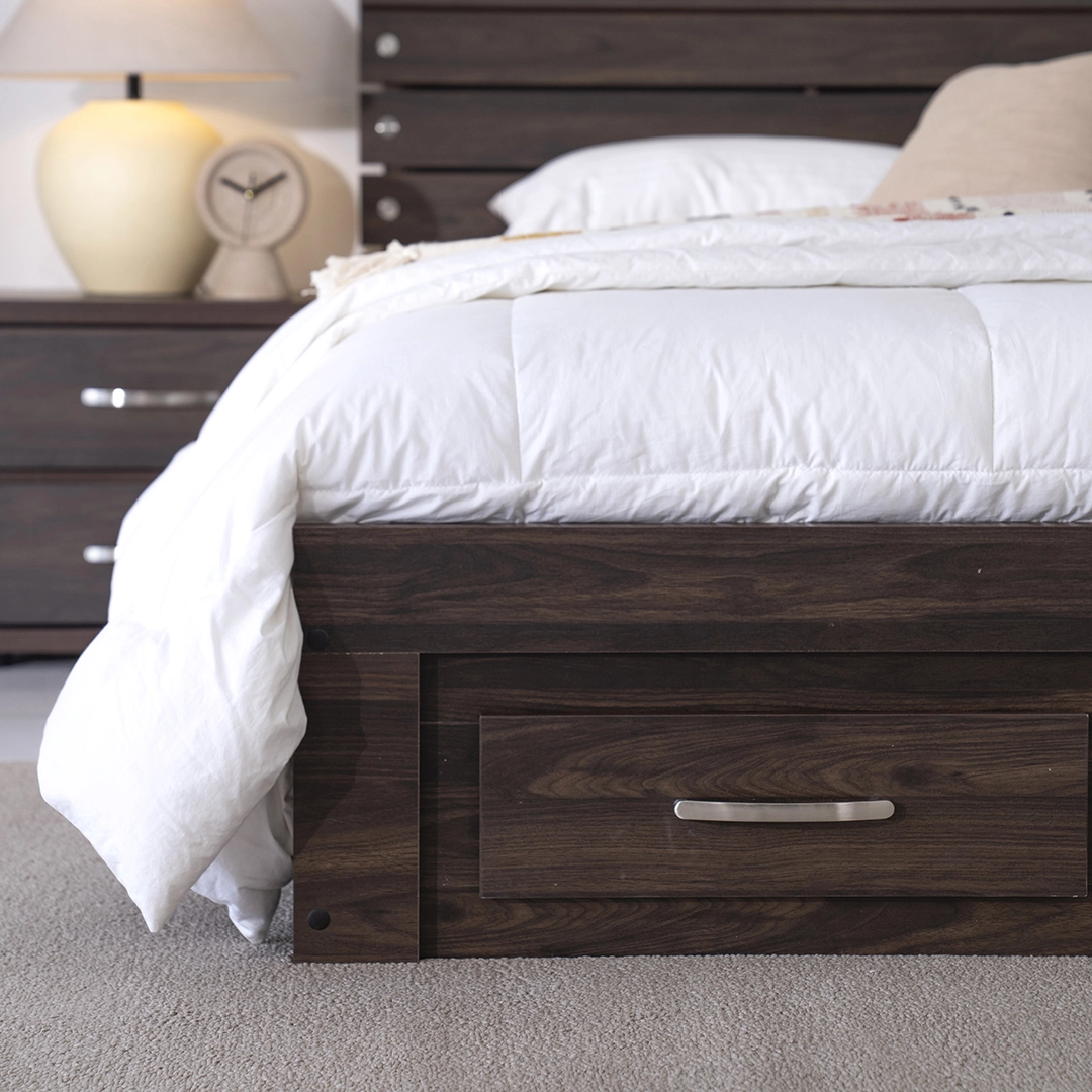 Como King Bed -Walnut thumbnail 2