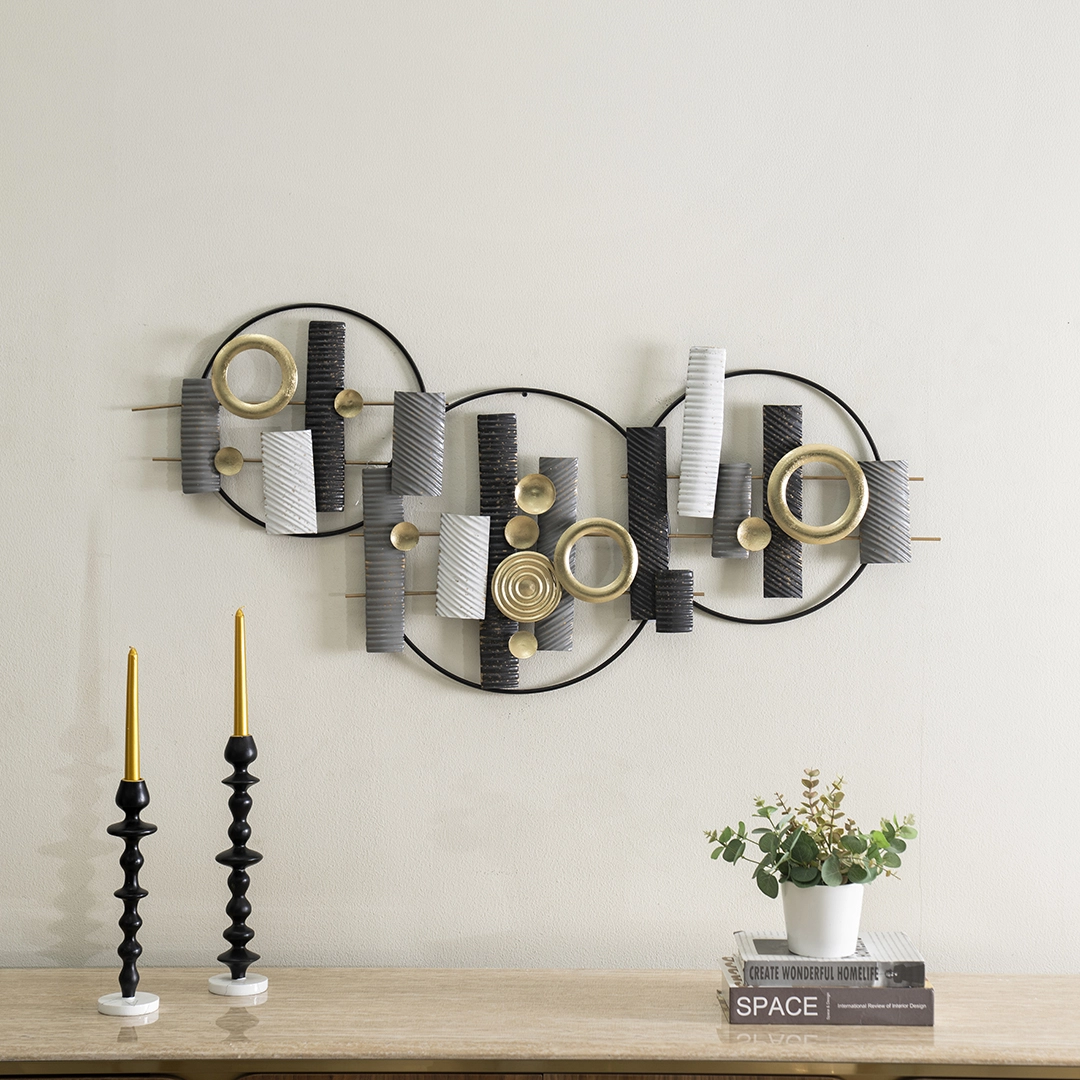 Castora Metal Wall Decor Black/Grey -118x57cm thumbnail 2