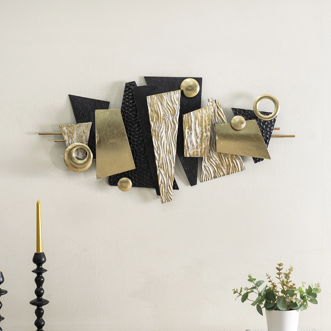 Castora Metal Wall Decor Gold/Black -47x90cm