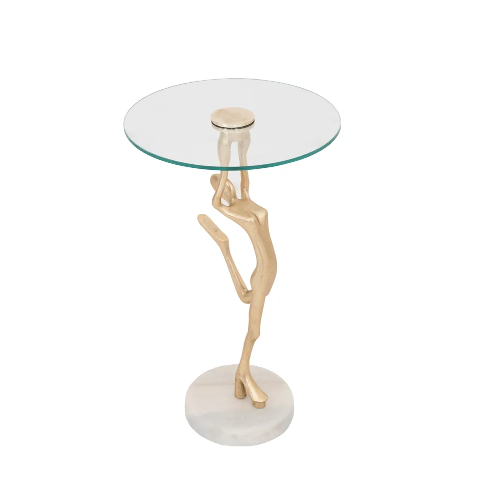 Dancing Lady Accent Table Glass Top thumbnail 4