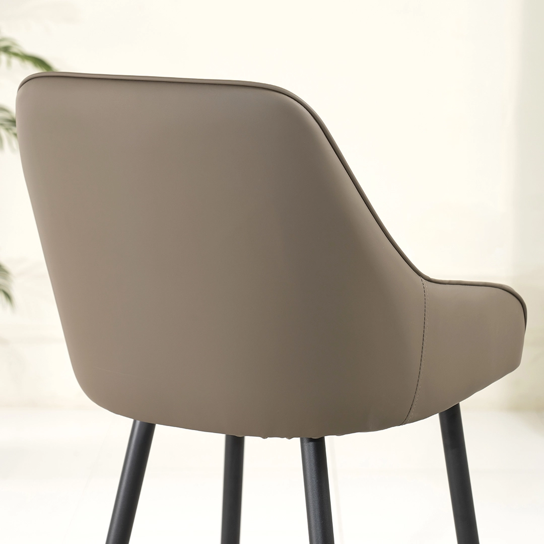 Diva Bar Stool -Dark Khaki & Black thumbnail 6