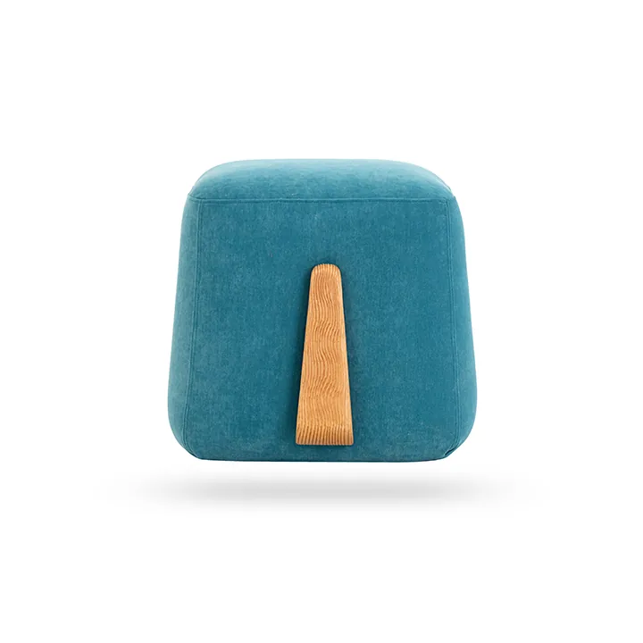 Dante Square Pouffe -Blue thumbnail 5
