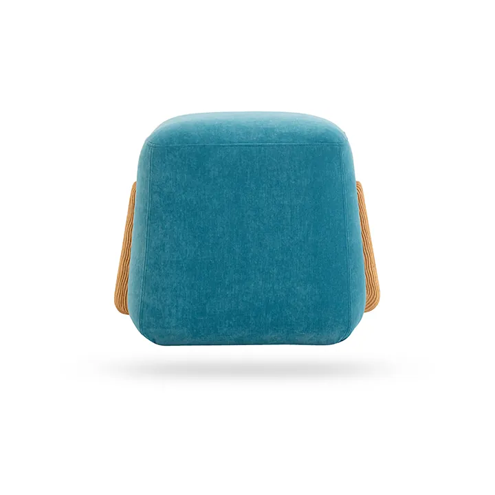 Dante Square Pouffe -Blue thumbnail 6