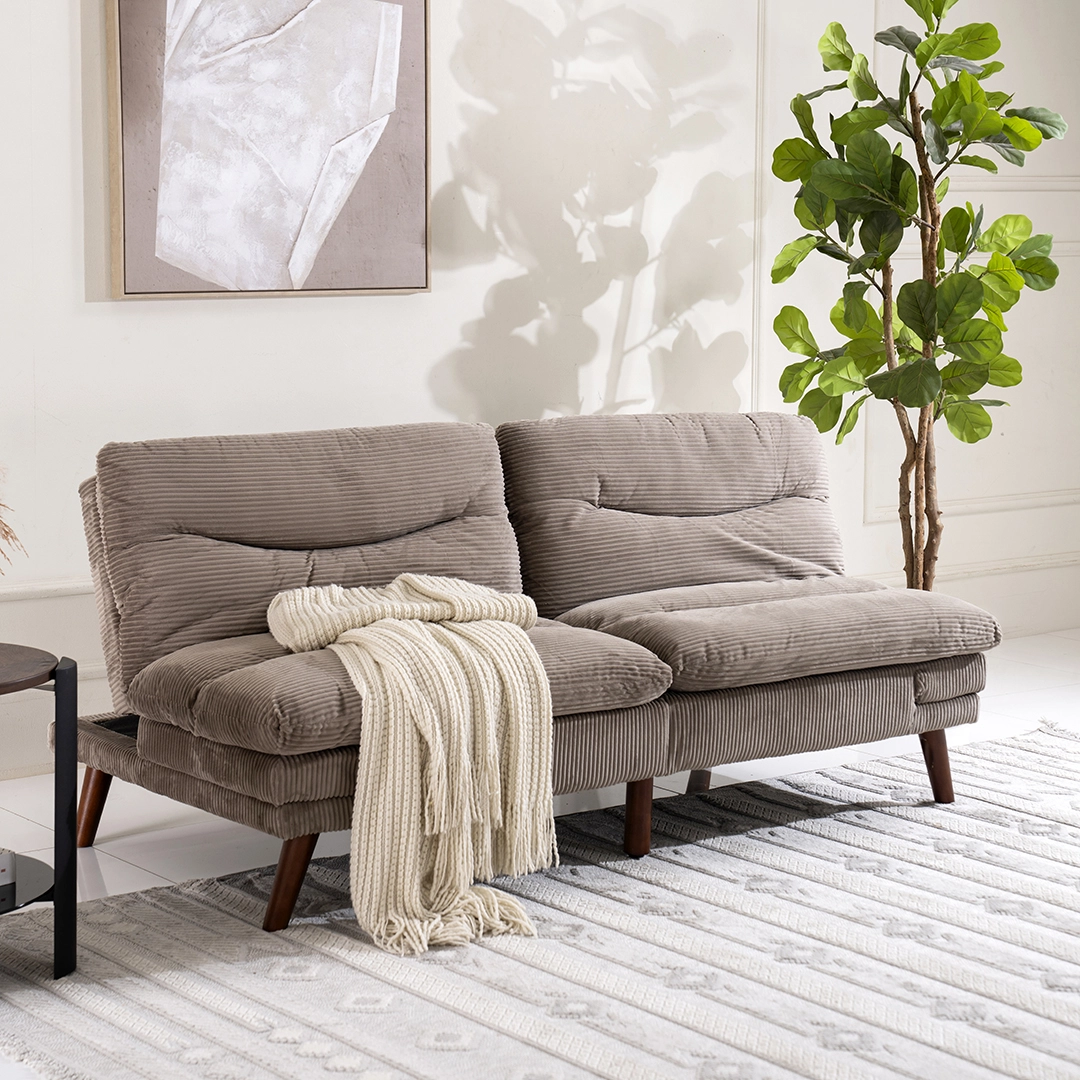 Dusk Sofa Bed -Light Brown