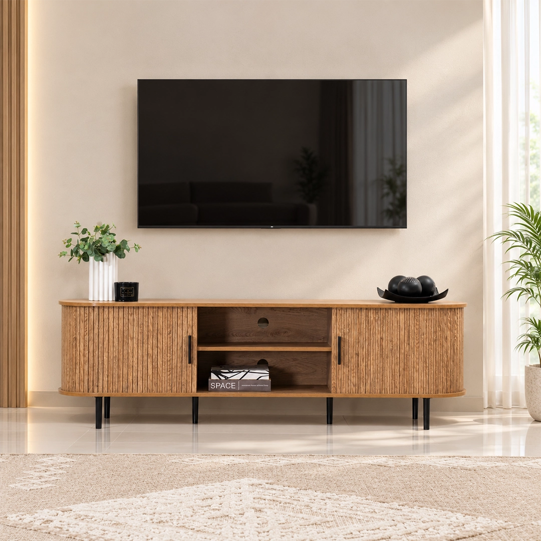 Dynamic Tv Unit - Oak thumbnail 2