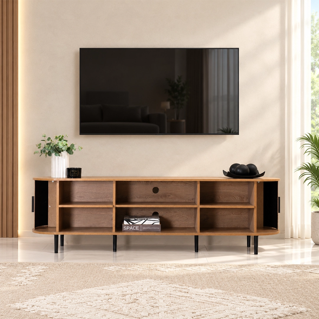Dynamic Tv Unit - Oak thumbnail 3