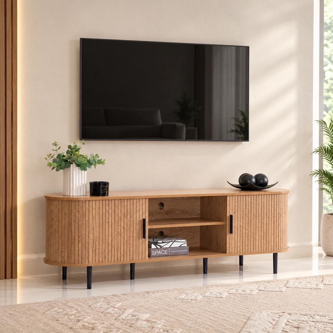 Dynamic Tv Unit - Oak thumbnail 4