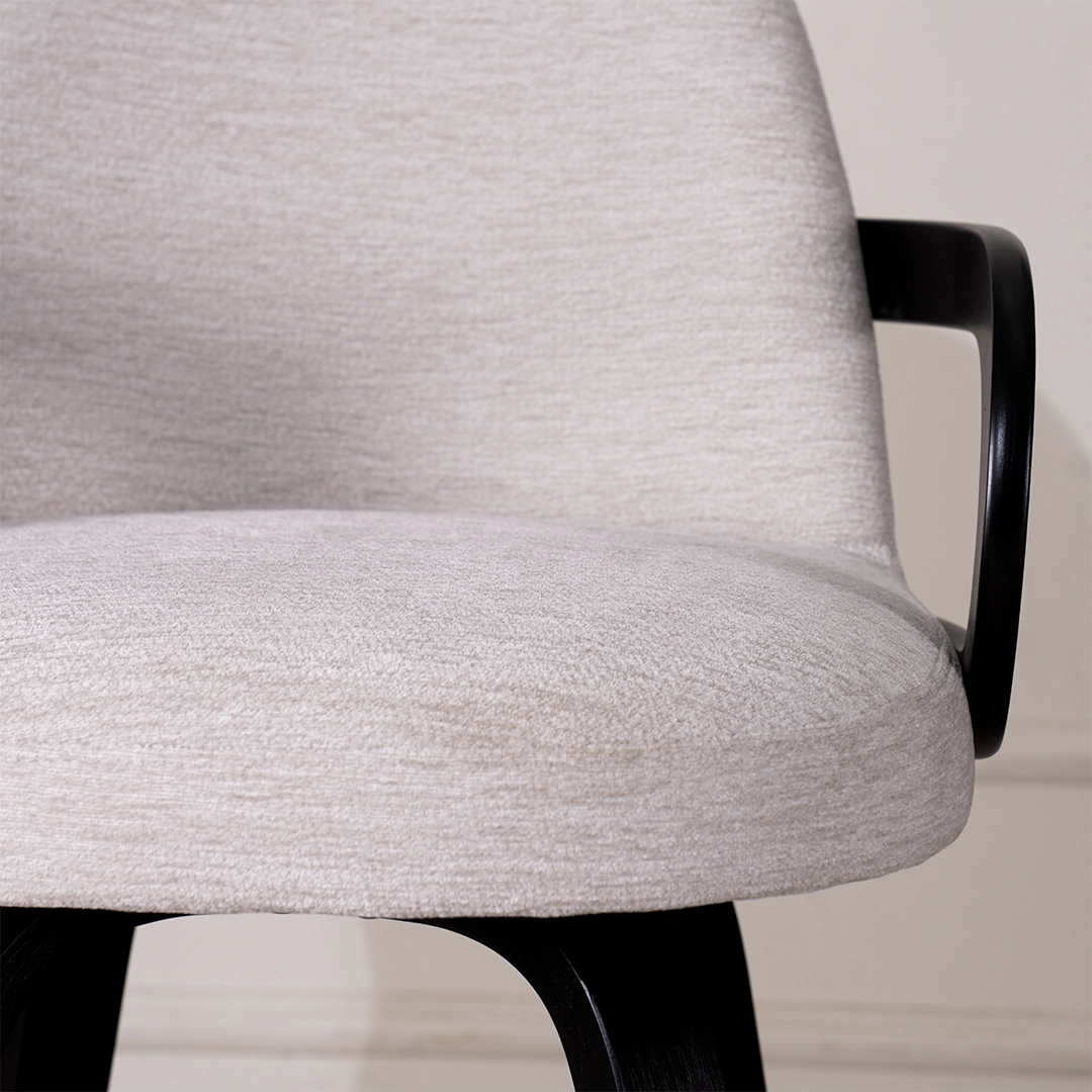 Ela Bar Chair -Walnut and Taupe thumbnail 6