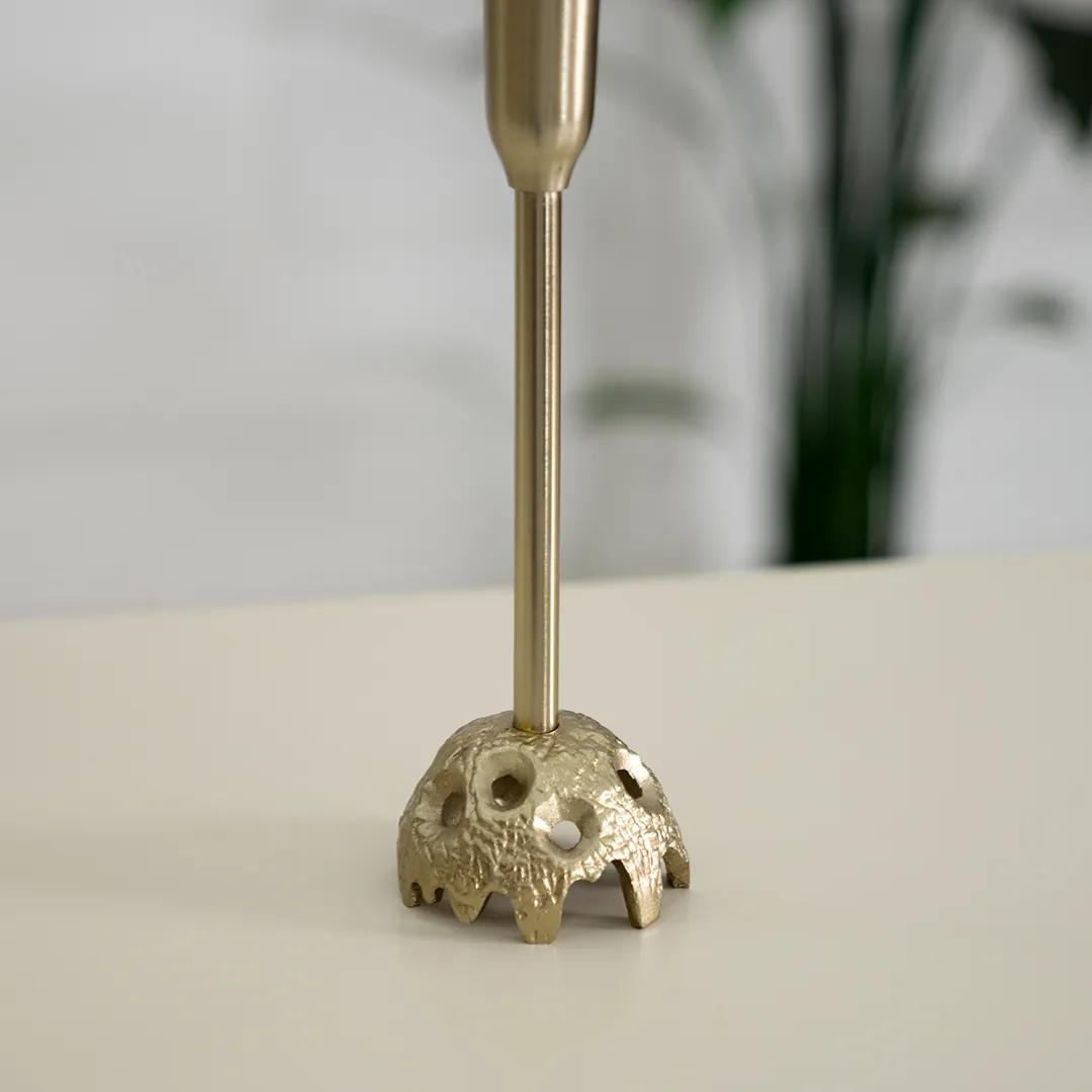 Ernid metal taper candle holder -7.5×7.5x27cm thumbnail 5