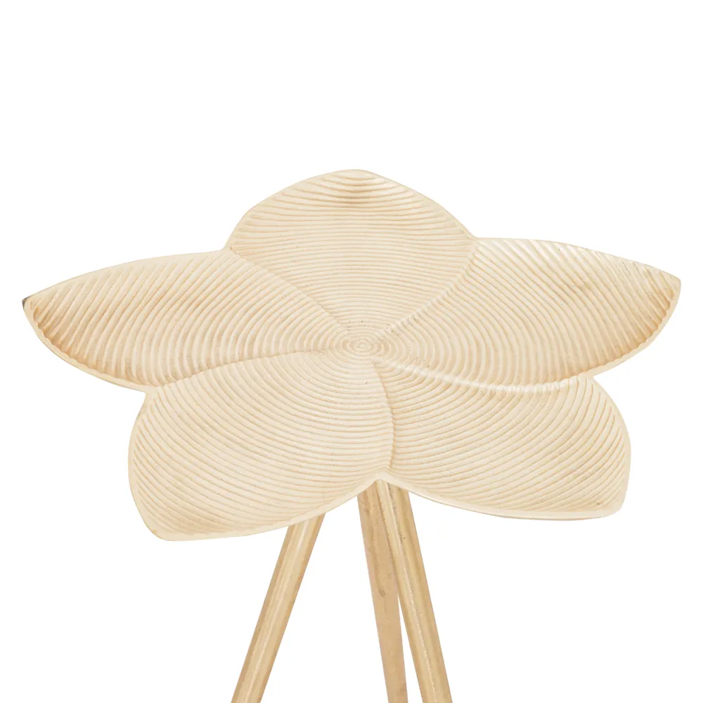 Floral Tripod Table -Gold thumbnail 4