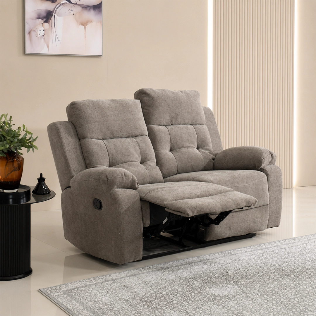 Griffen 6-Seater Recliner Sofa Set -Dark Beige thumbnail 7