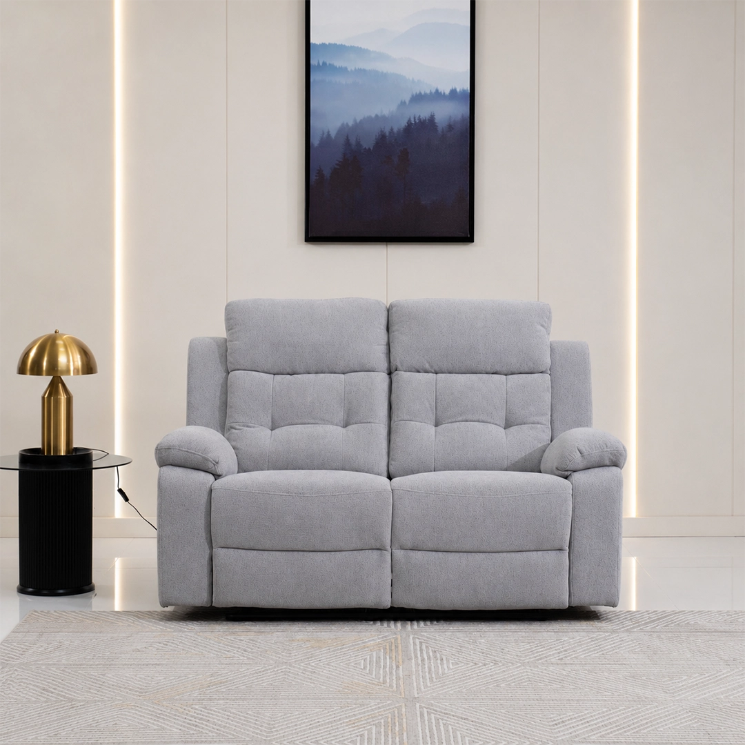 Griffen 6-Seater Recliner Sofa Set -Grey thumbnail 6
