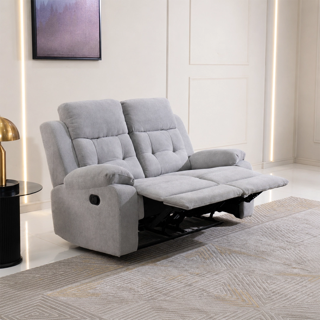 Griffen 6-Seater Recliner Sofa Set -Grey thumbnail 7