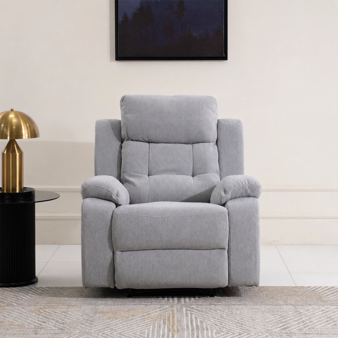 Griffen 6-Seater Recliner Sofa Set -Grey thumbnail 8