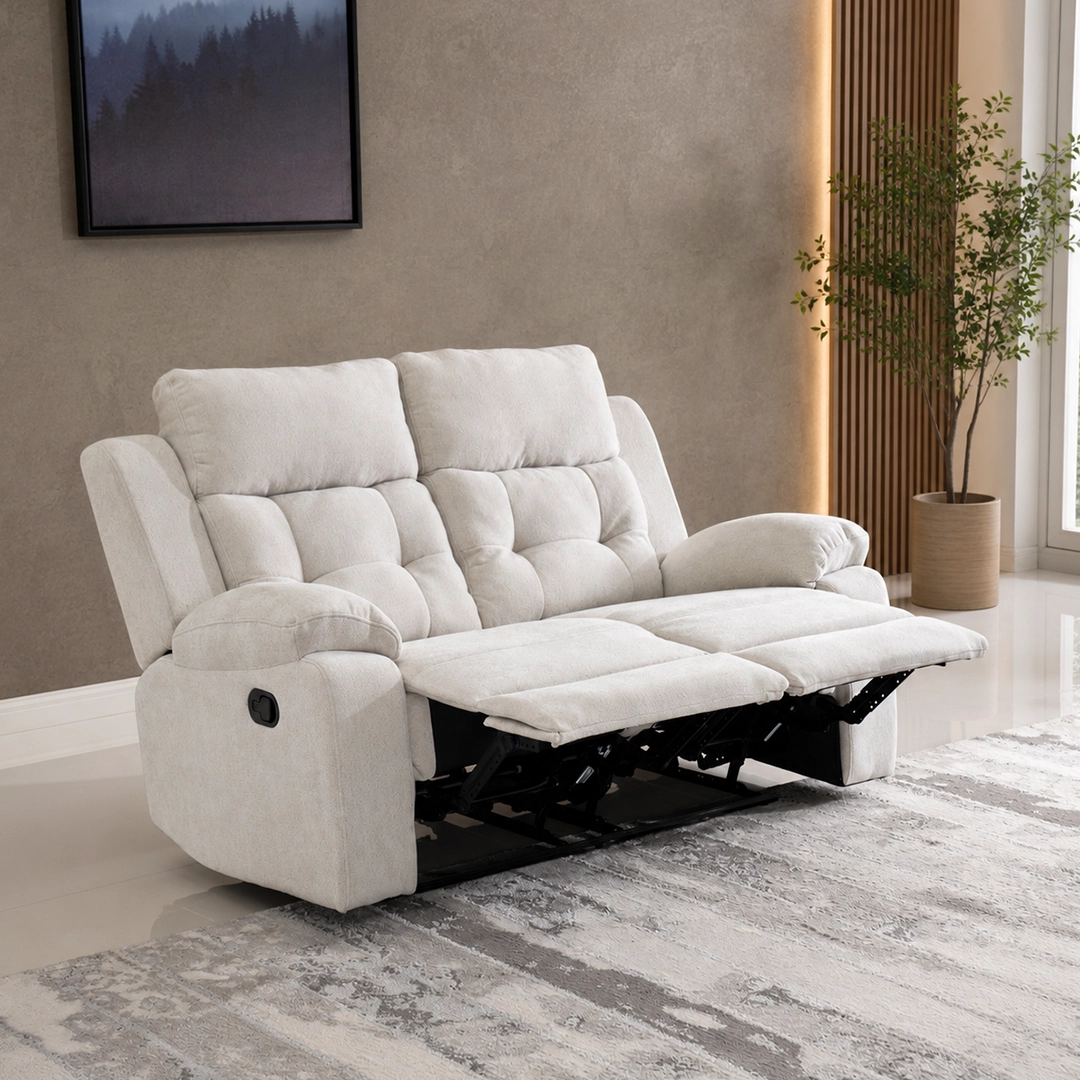 Griffen 6-Seater Recliner Sofa Set -Off White thumbnail 5
