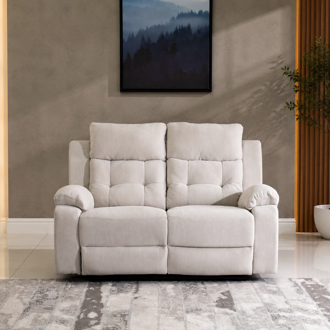 Griffen 6-Seater Recliner Sofa Set -Off White thumbnail 6