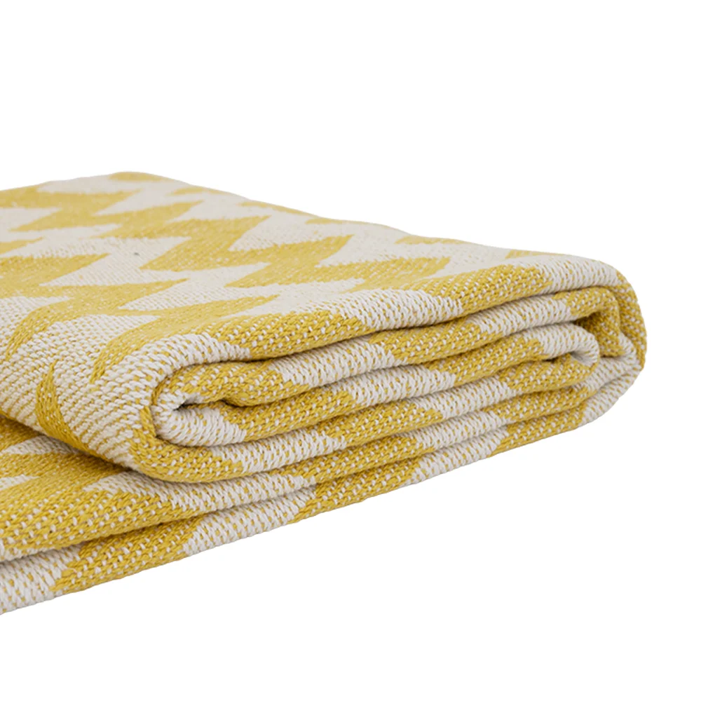 Heston Cotton Mustard Throw 130×170 cm thumbnail 4