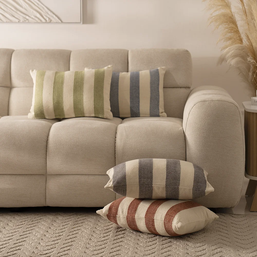 Heston Striped Cushion 35x50cm -Tan thumbnail 5