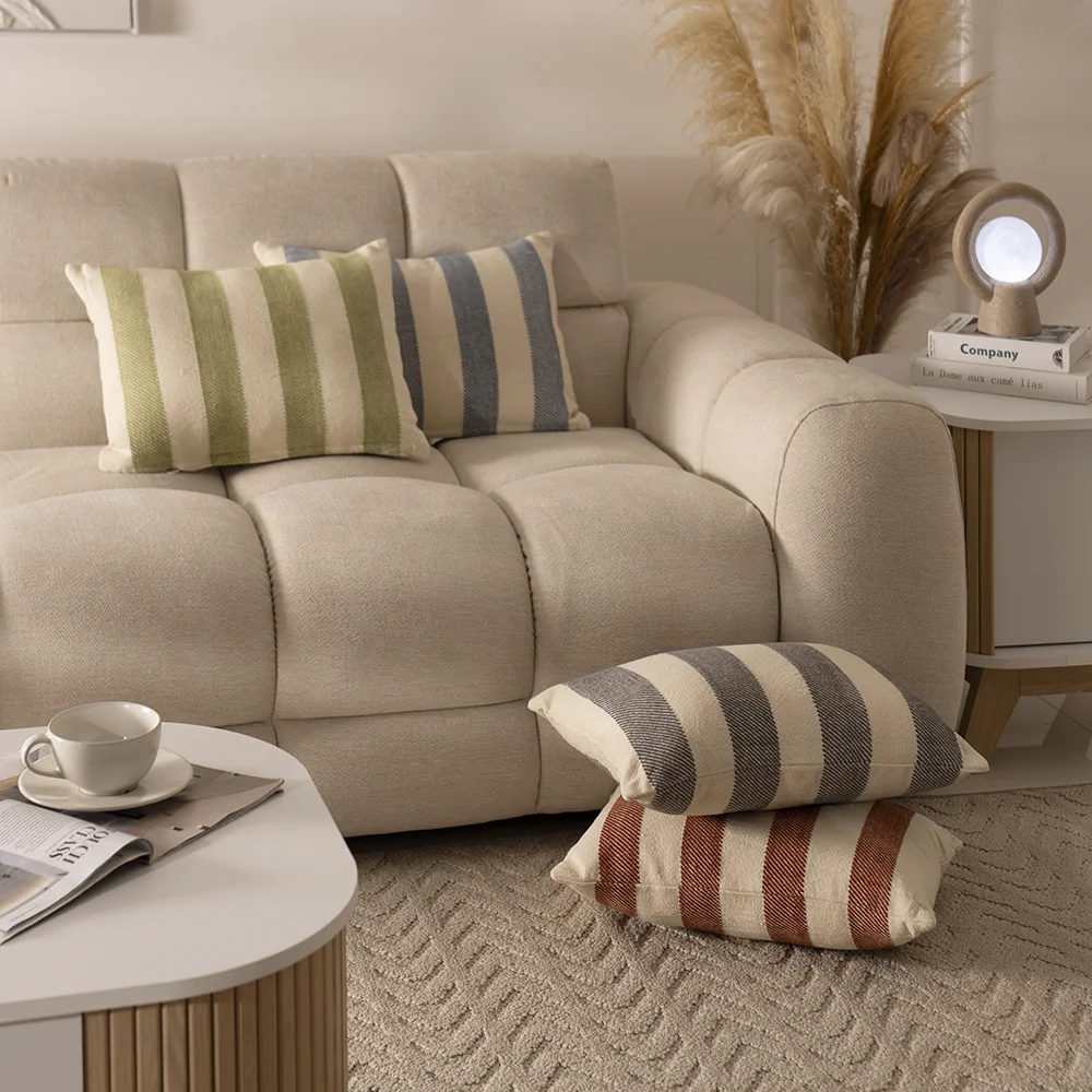 Heston Striped Cushion 35x50cm -Tan thumbnail 6