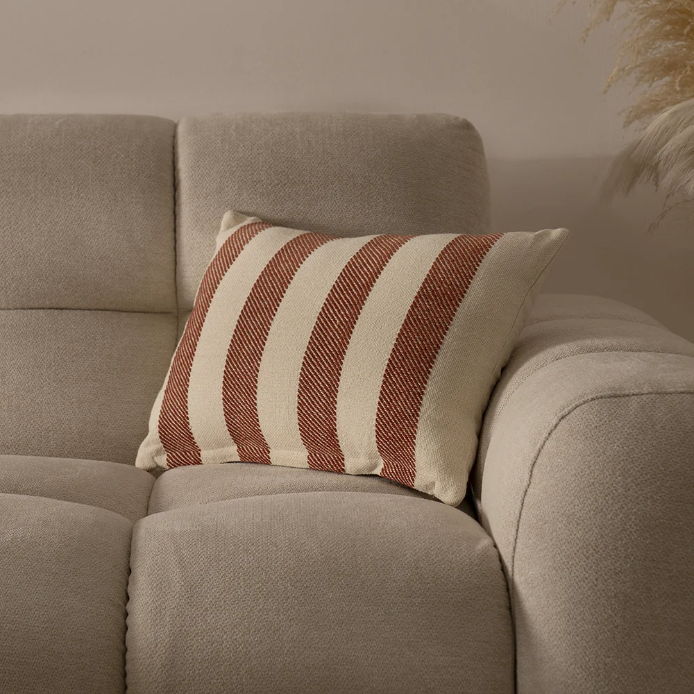Heston Striped Cushion 35x50cm -Tan
