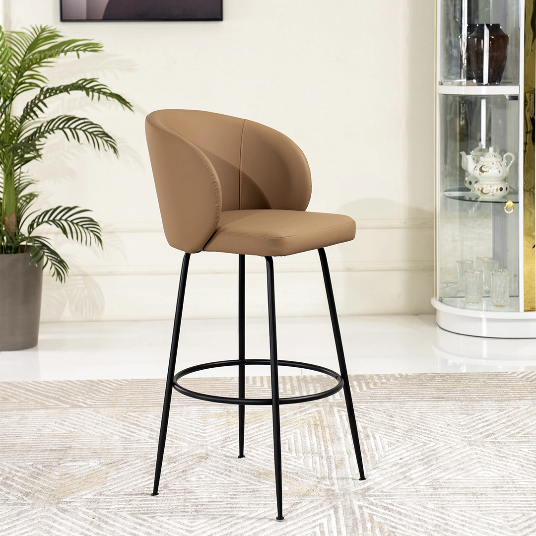 Holsted Bar Stool -Brown & Black thumbnail 2