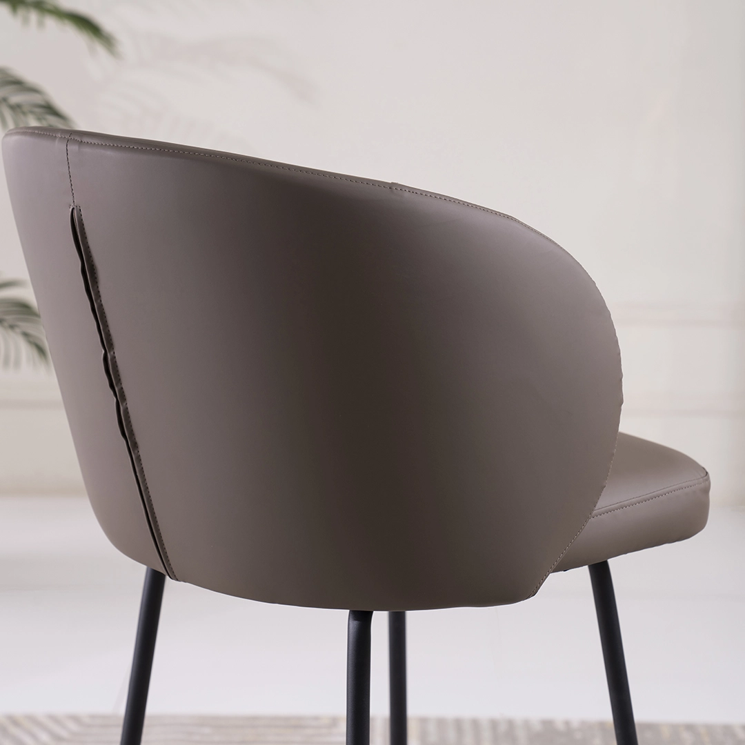 Holsted Bar Stool -Dark Khaki & Black thumbnail 5