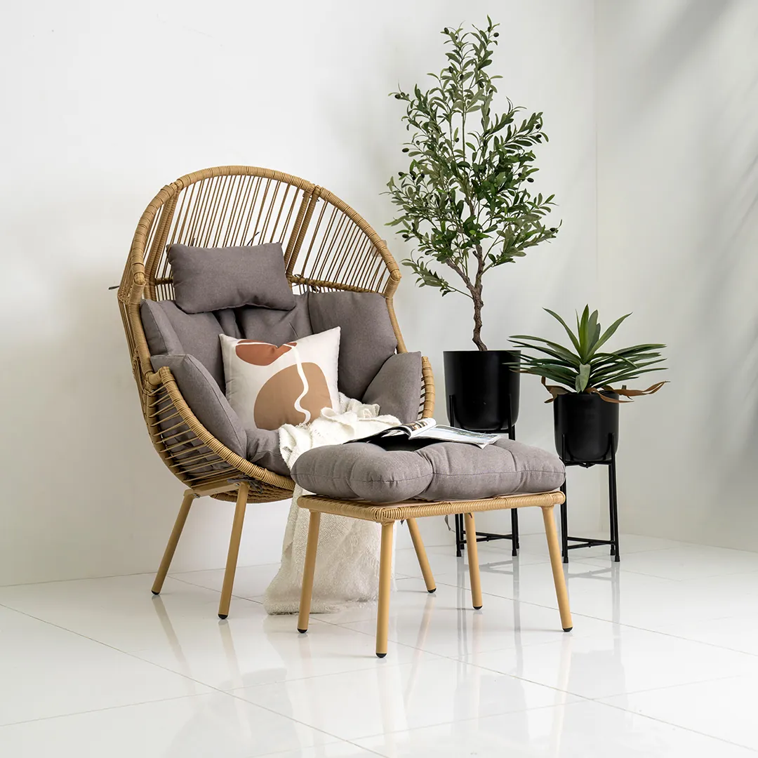 Ibiza Outdoor Chair with Stool thumbnail 2
