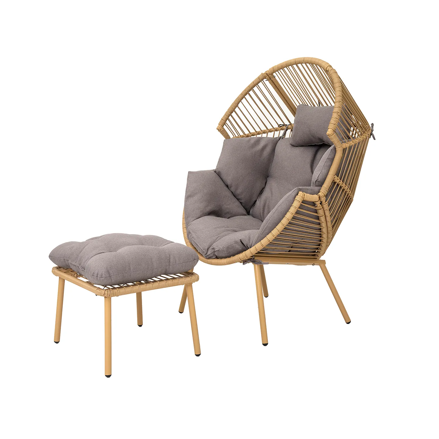 Ibiza Outdoor Chair with Stool thumbnail 7
