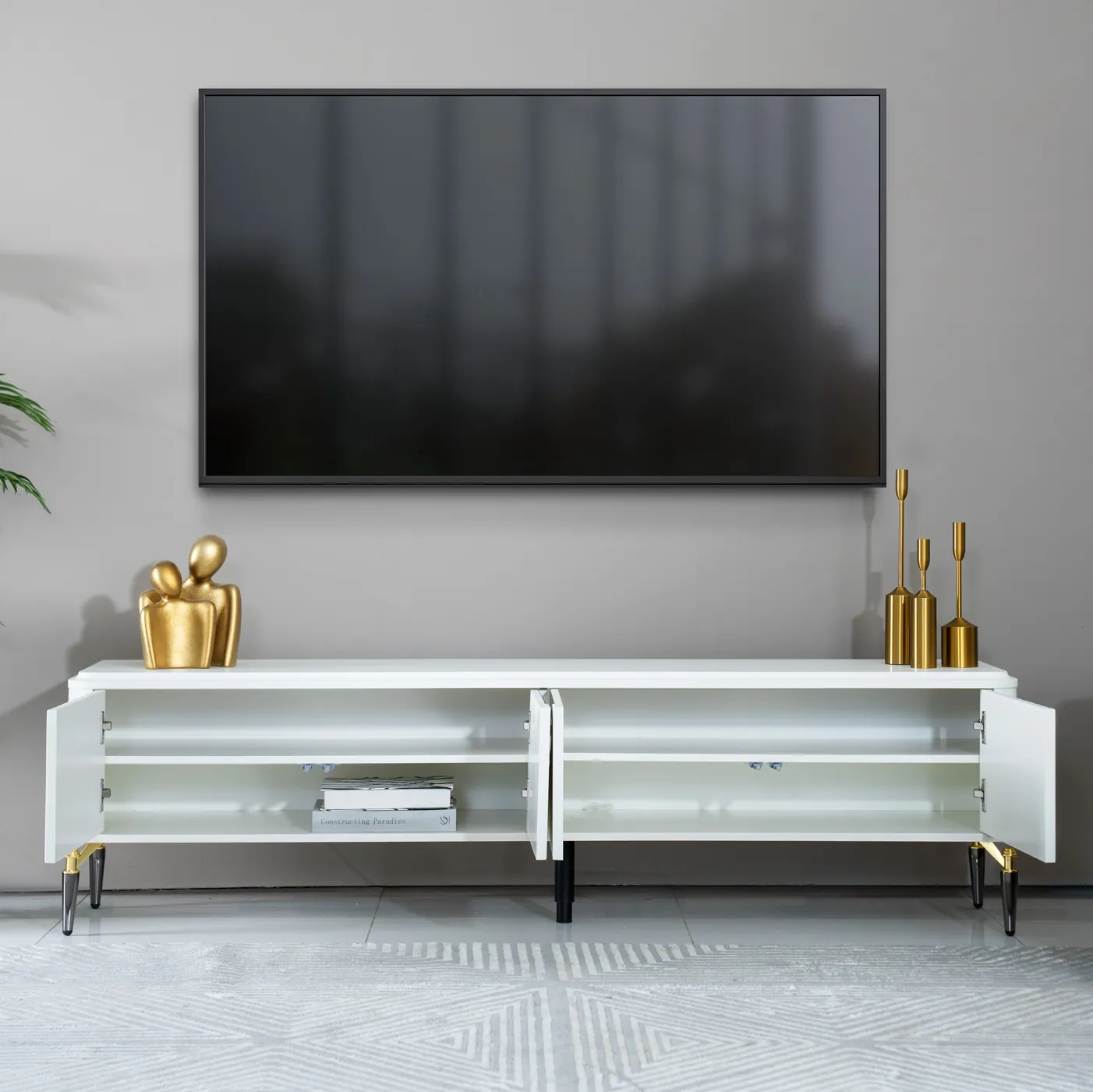 Inori Tv Unit -White thumbnail 3
