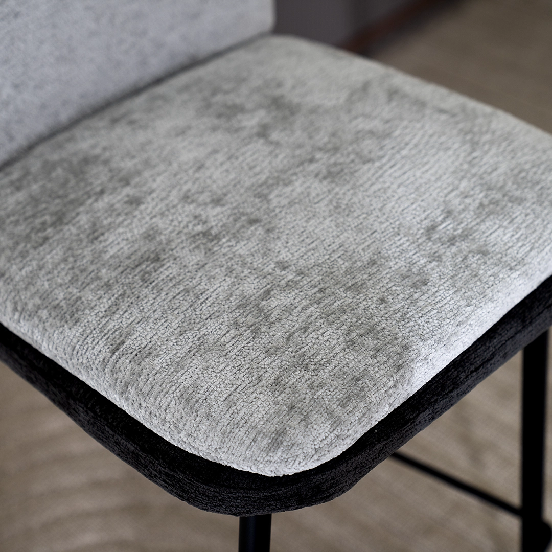 Jane Bar Stool -Grey & Black thumbnail 3