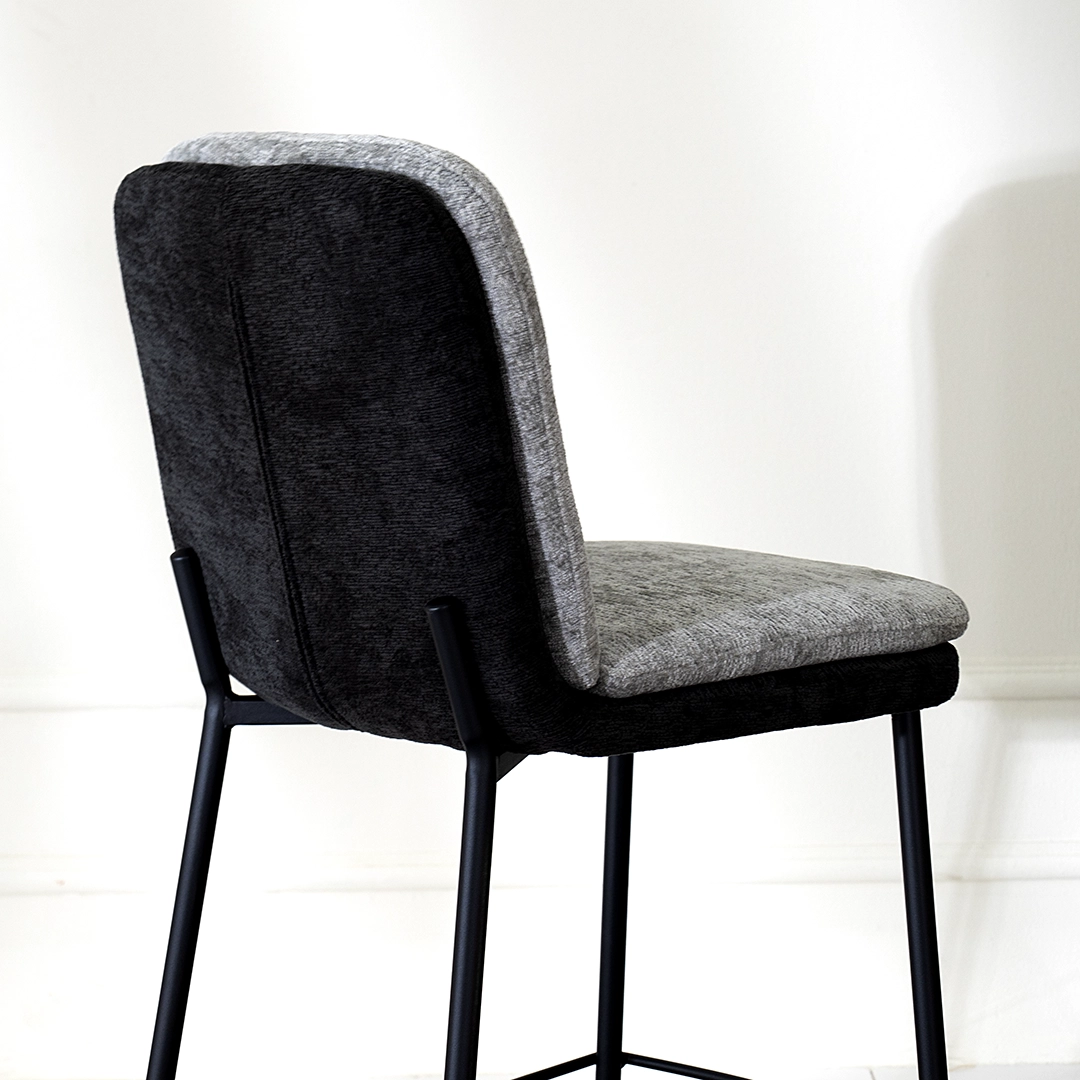 Jane Bar Stool -Grey & Black thumbnail 8