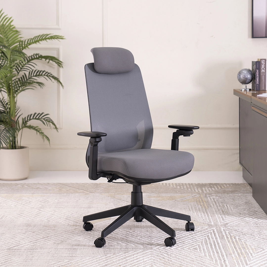 Jarvis High Back Office Chair -Grey thumbnail 2
