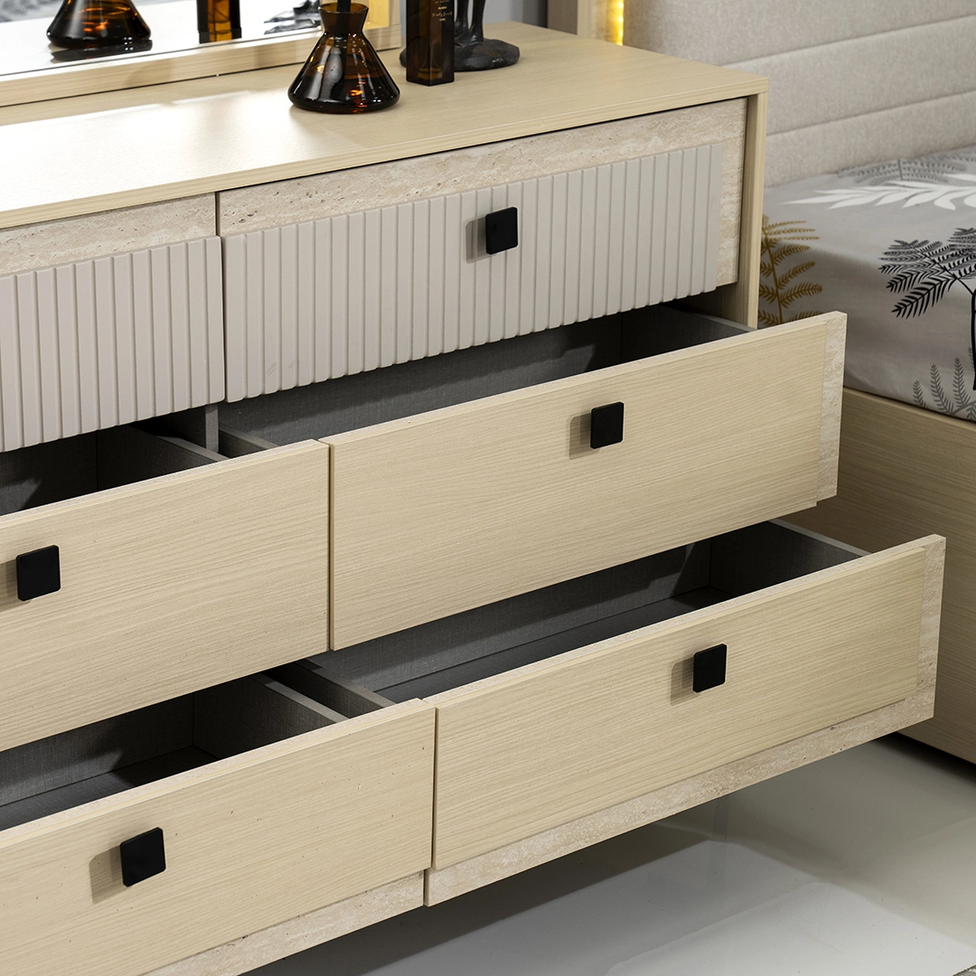 Joshna King Bedroom Set 6Pcs 200×180 thumbnail 5