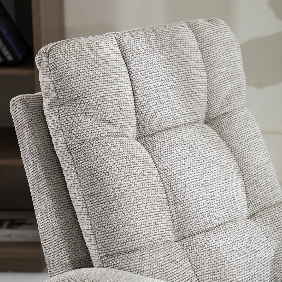 Kamari Rocking Chair With Leg Rest -Beige thumbnail 5