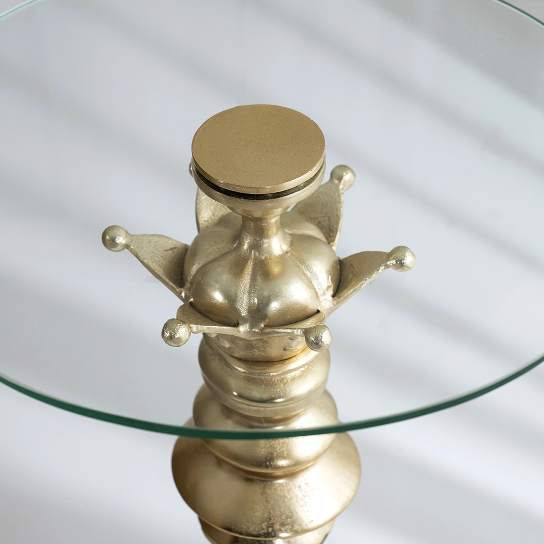 King Accent Table With Glass Top thumbnail 5