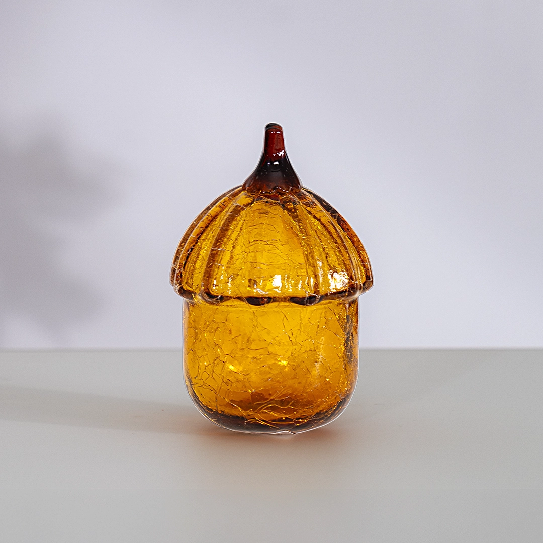 Lemont Glass Acorn Accent Amber 9X9X14Cm thumbnail 2