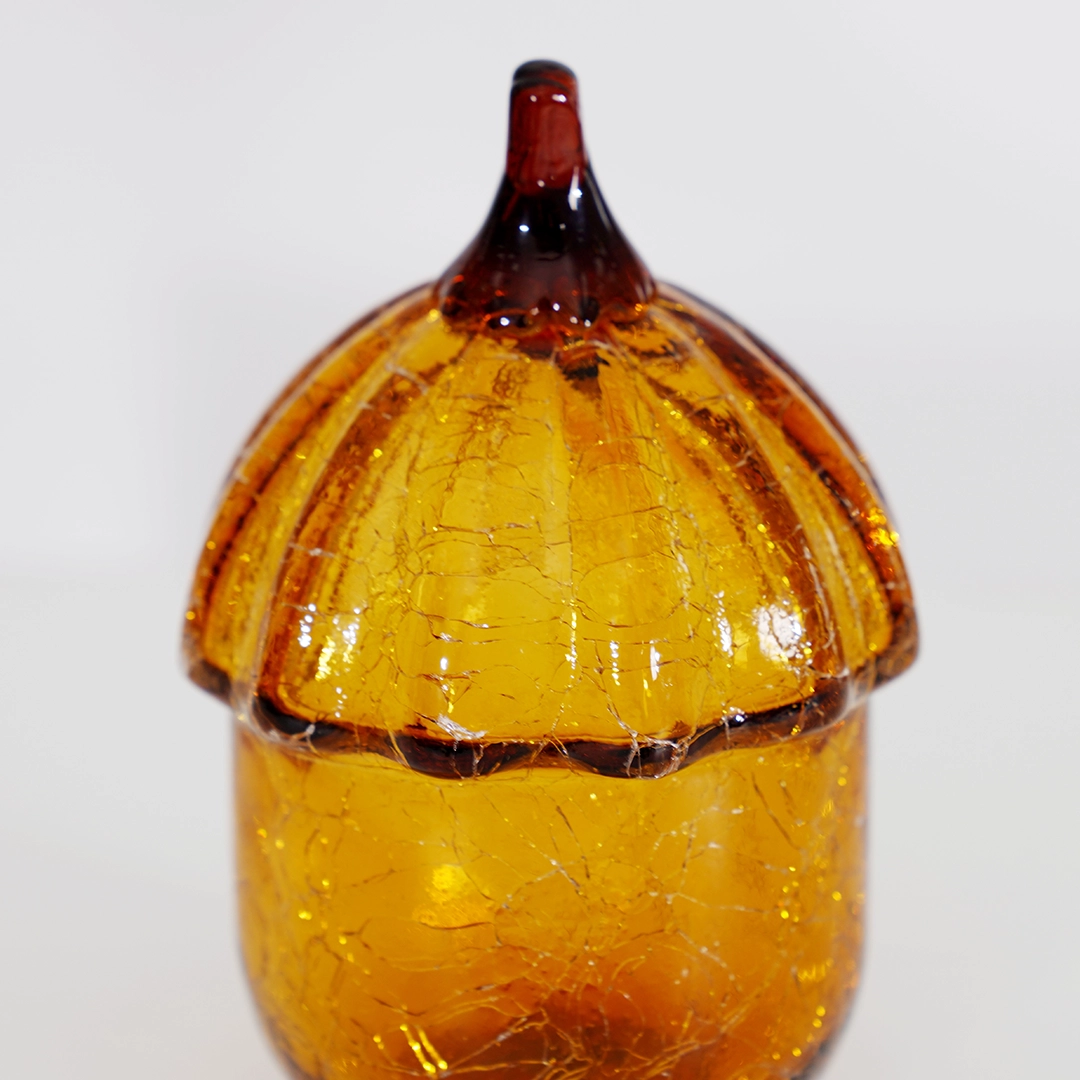 Lemont Glass Acorn Accent Amber 9X9X14Cm thumbnail 3