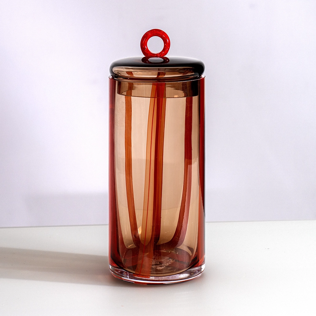 Lemont Glass de canter Jar multicolor 12x12x30.5cm thumbnail 3