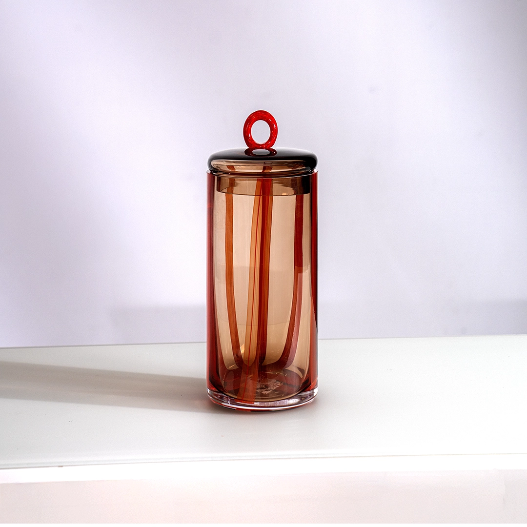 Lemont Glass de canter Jar multicolor 12x12x30.5cm thumbnail 2