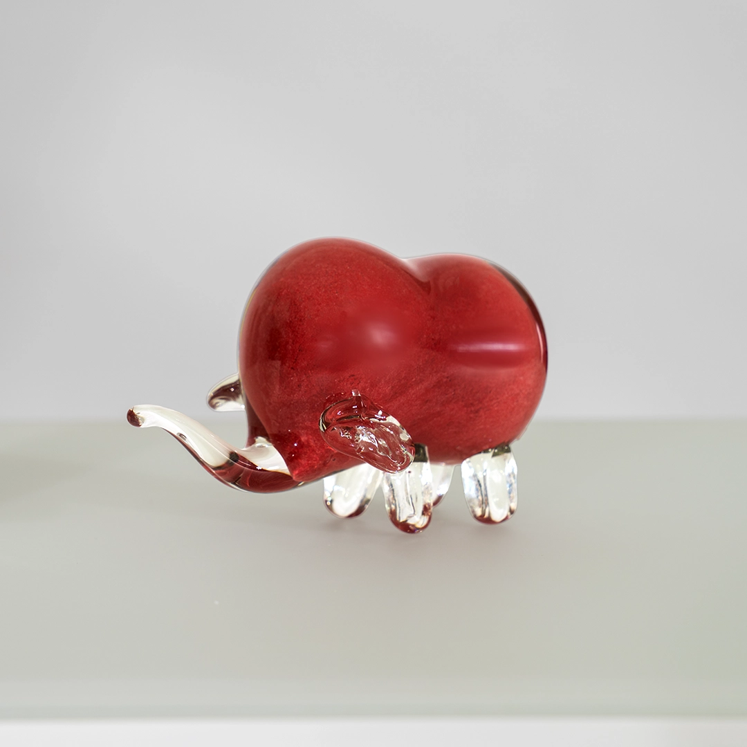 Lemont Glass Elephant Accent -8×9.5x15cm thumbnail 2