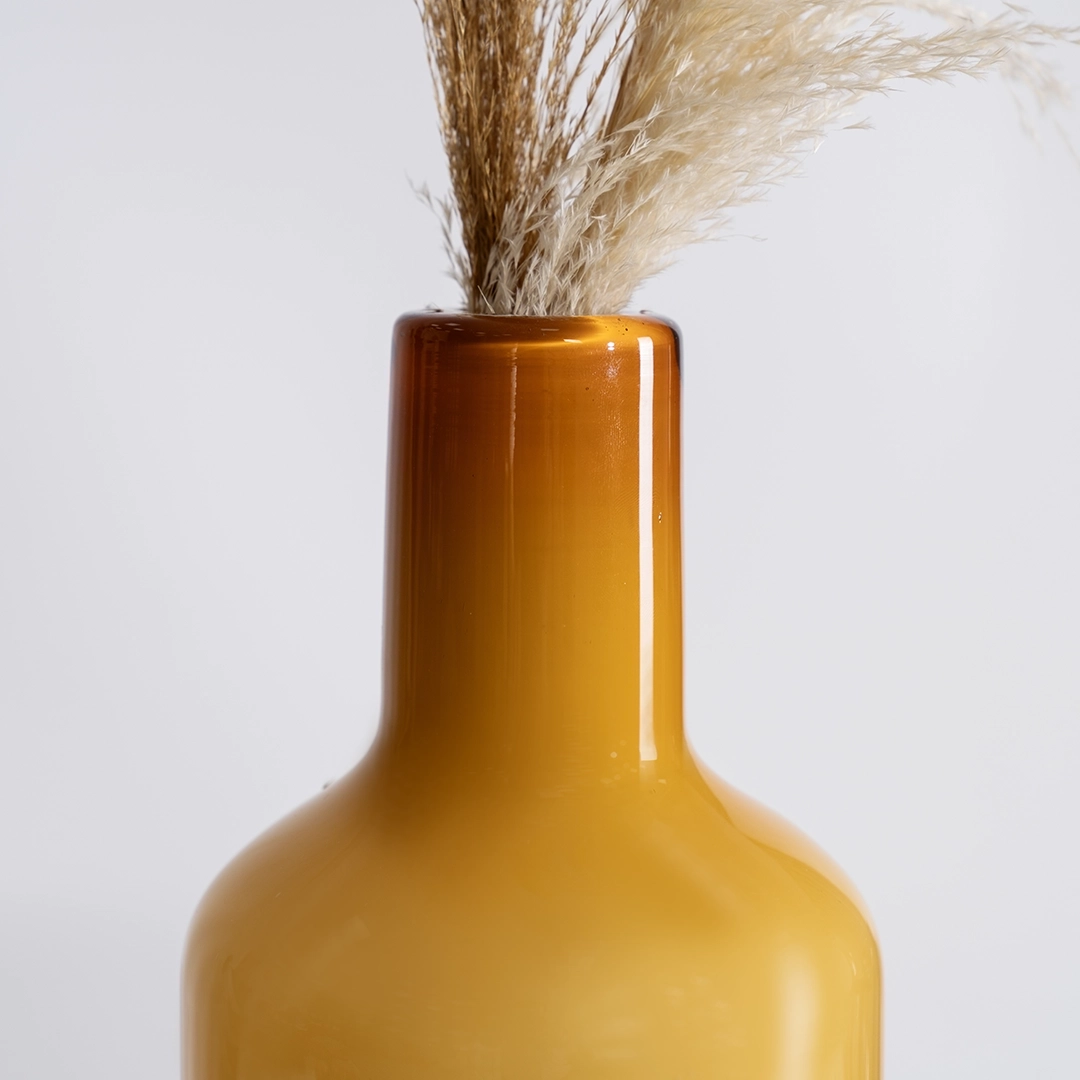 Lemont Glass Vase Amber 14X14X35Cm thumbnail 3