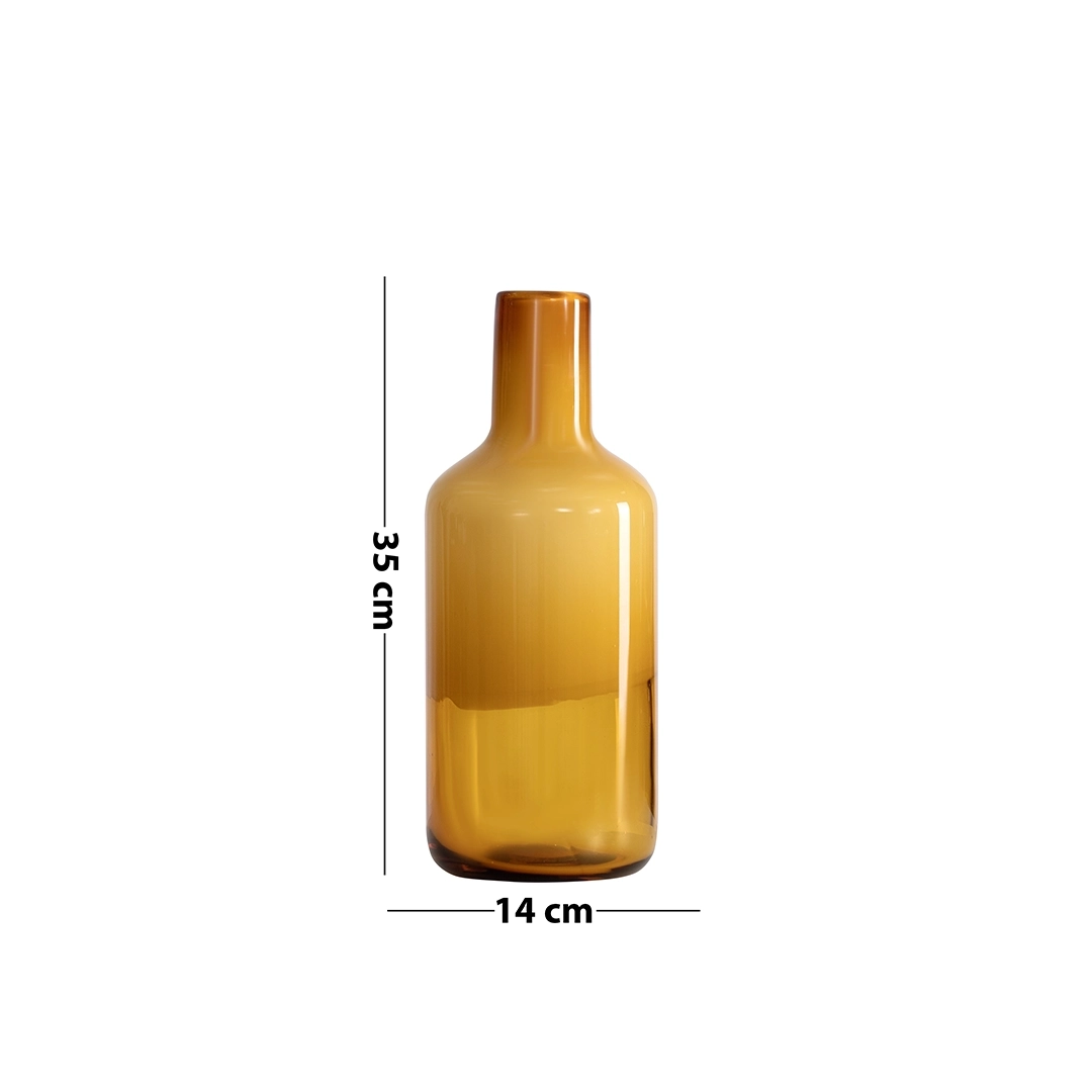 Lemont Glass Vase Amber 14X14X35Cm thumbnail 5