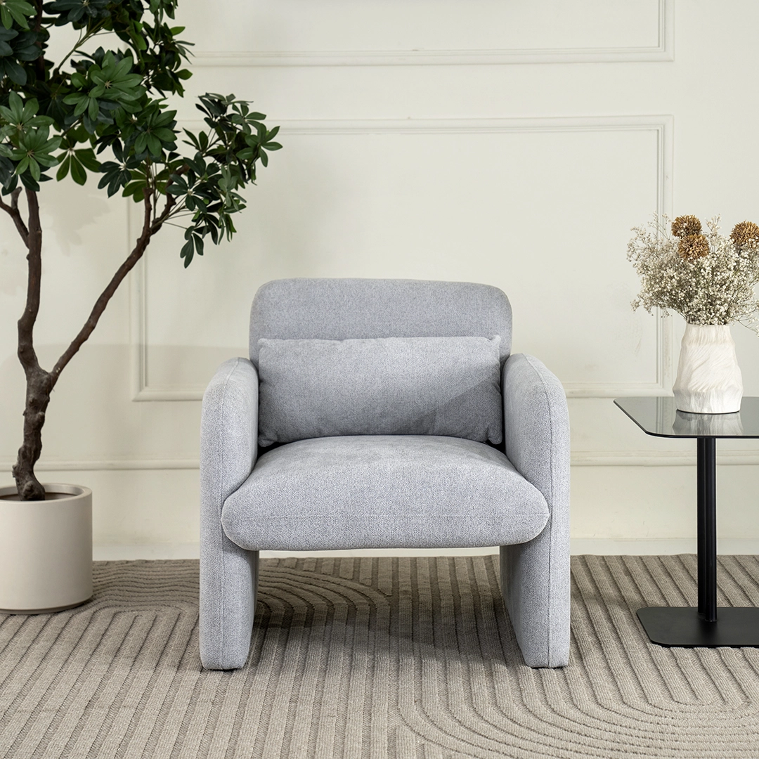 Lucia Leisure Chair -Light Grey thumbnail 3