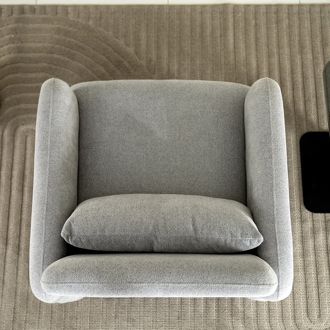 Lucia Leisure Chair -Light Grey thumbnail 4