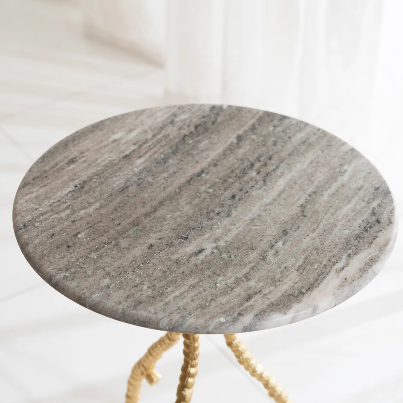 Luis Accent Table With Marble Top thumbnail 5